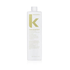 Squeeze hair wash bottle with white label and white cap