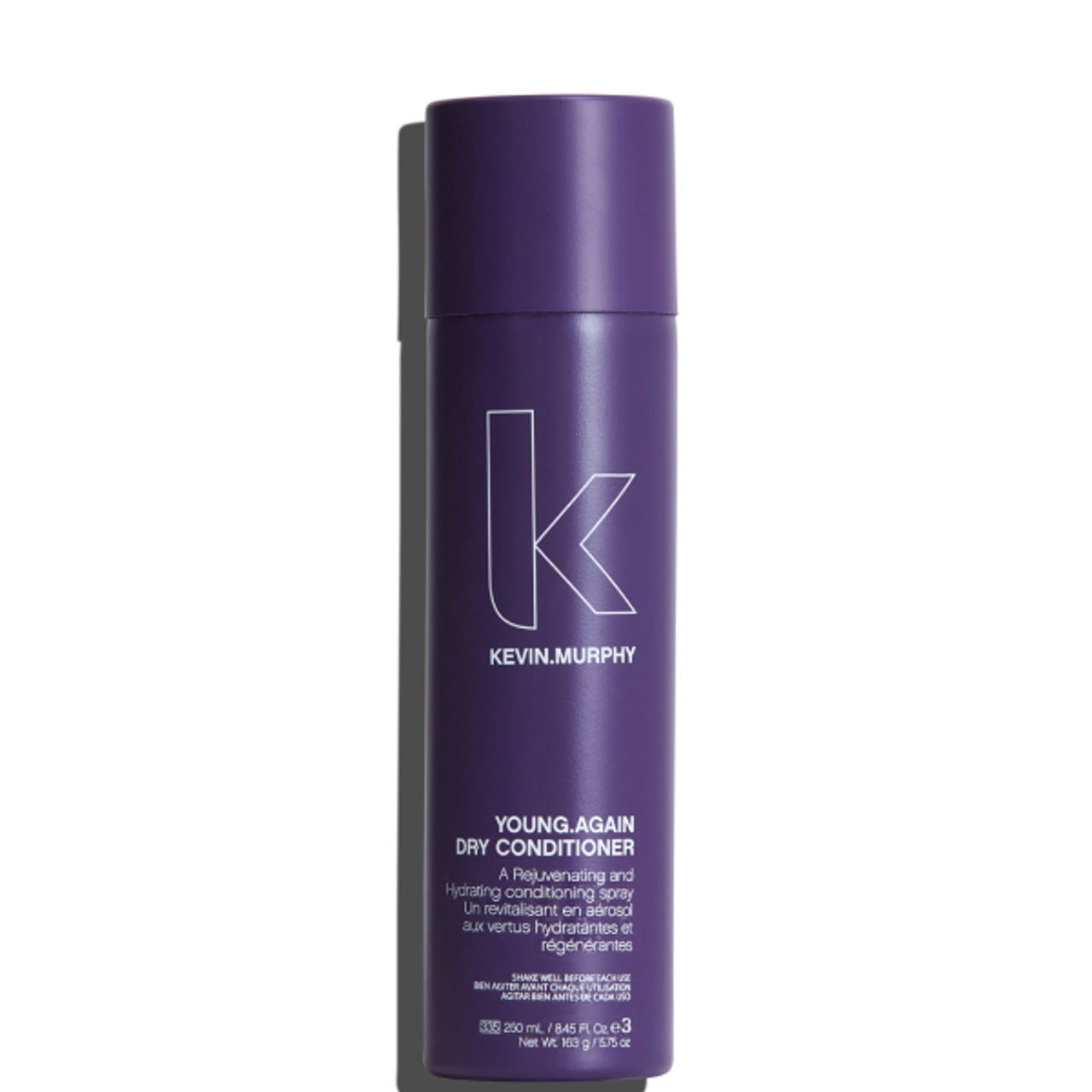 Kevin.Murphy Young Again dry conditioner bottle, purple with pump spray top