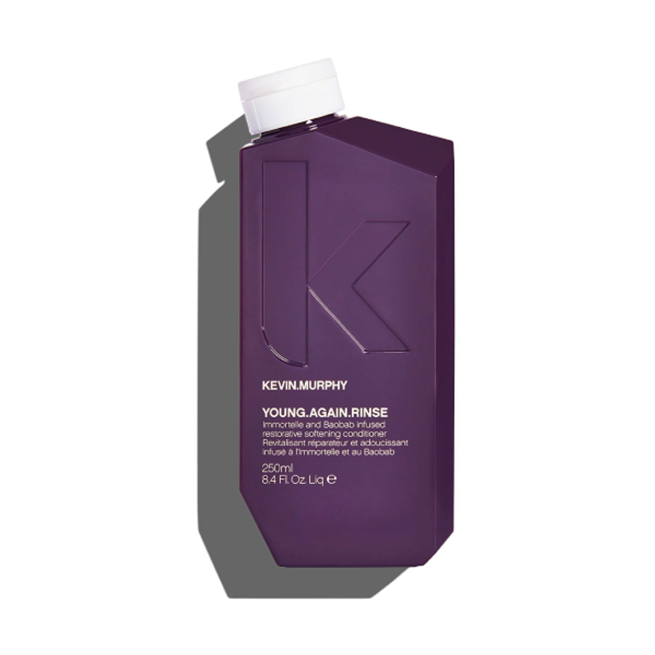Kevin Murphy Young Again Rinse hair rinse bottle, purple with white cap, 250ml