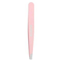Baby pink Kiepe K-tweezer with angled tip and silver grip
