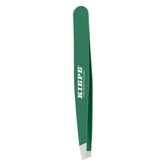 Emerald green Kiepe tweezer with angled, pointed tip