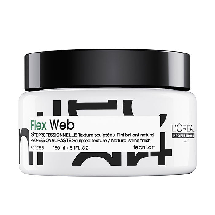 Hair styling product jar, L'Oreal Professionnel Tecni Art Web Flex Web 150ml