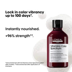 L'Oreal Vitamino Color Spectrum shampoo bottle, burgundy