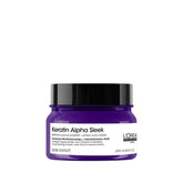 L'Oréal Professionnel Keratin Alpha Sleek purple hair mask jar with black lid