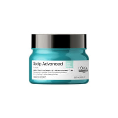 L'Oreal Professionnel scalp clay mask jar, teal with black lid, 250 ml