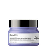 Blondifier hair mask jar with silver lid, 250 ml, purple label