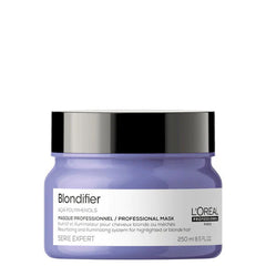 Blondifier hair mask jar with silver lid, 250 ml, purple label