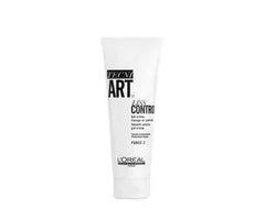 Hair styling control cream tube, white with L'Oreal Tecni Art branding