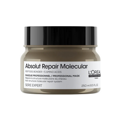 L'Oreal Professionnel Absolut Repair Molecular rinse-off mask jar, 250 ml, beige label