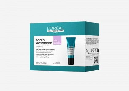 Scalp Advance anti-discomfort treatment box set with teal tube, 10x15ml