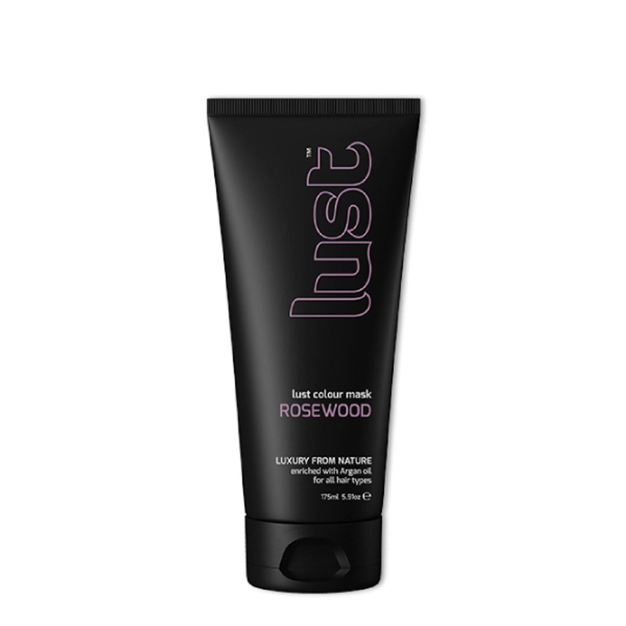 Rosewood hair color mask in black squeeze tube, 175 ml
