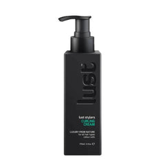 Curling cream pump bottle, black, 175 ml
