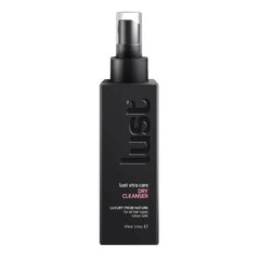 Lust Dry Cleanser dark spray bottle with silver pump and black label