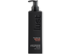 Repair shampoo bottle with black pump, 325 ml