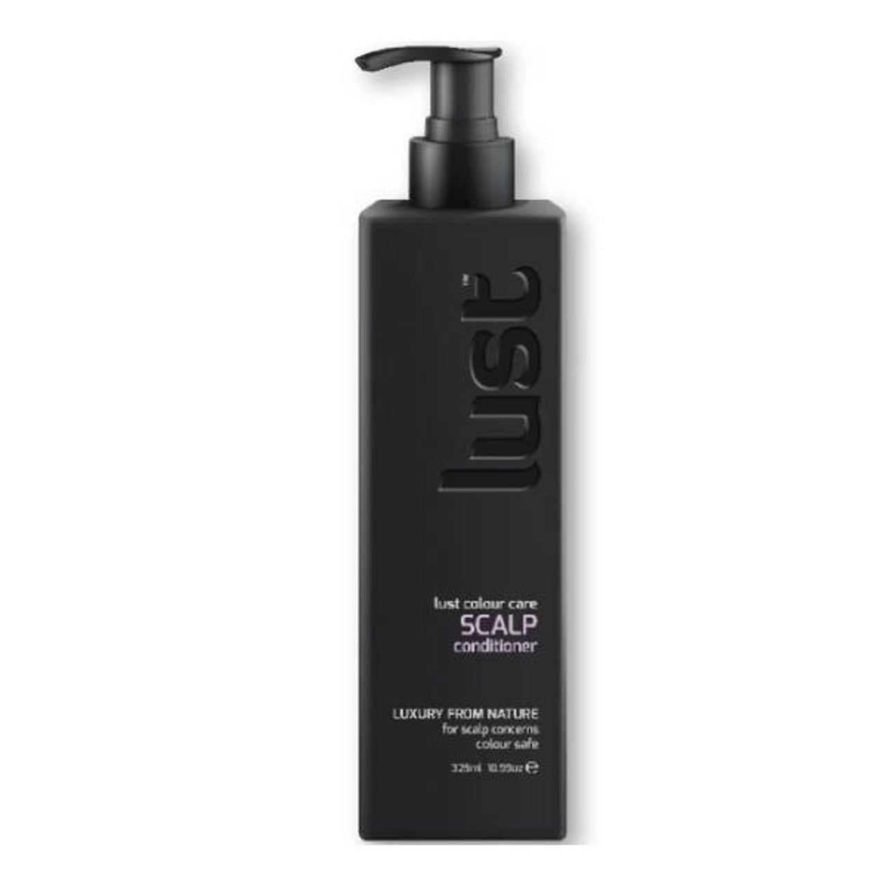 Lust scalp care conditioner bottle with pump, dark finish