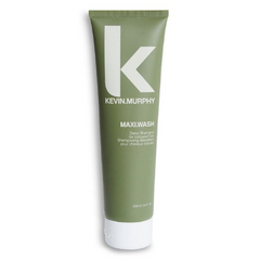 Kevin Murphy MAXI.WASH hair shampoo tube, olive green with white cap, 100 ml