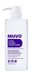 Muvo Ultra Blonde Conditioner bottle with pump, 500 ml, white