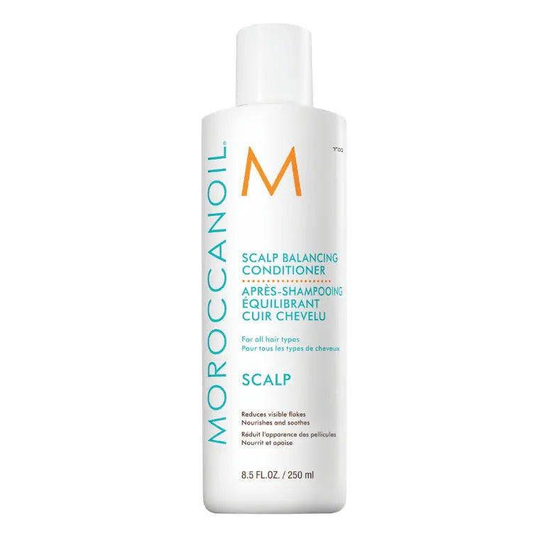 MOROCCANOIL Scalp Balancing Conditioner bottle, 250 ml, white with orange logo