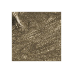 Gold glitter nail polish swatch with sparkly high-shine finish