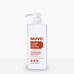 Muvo flaming copper shampoo bottle with pump, 500 ml