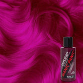 Manic Panic Amplified hot pink hair dye bottle with black cap