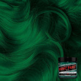 Manic Panic CLASSIC hair dye jar with vivid green hair strands