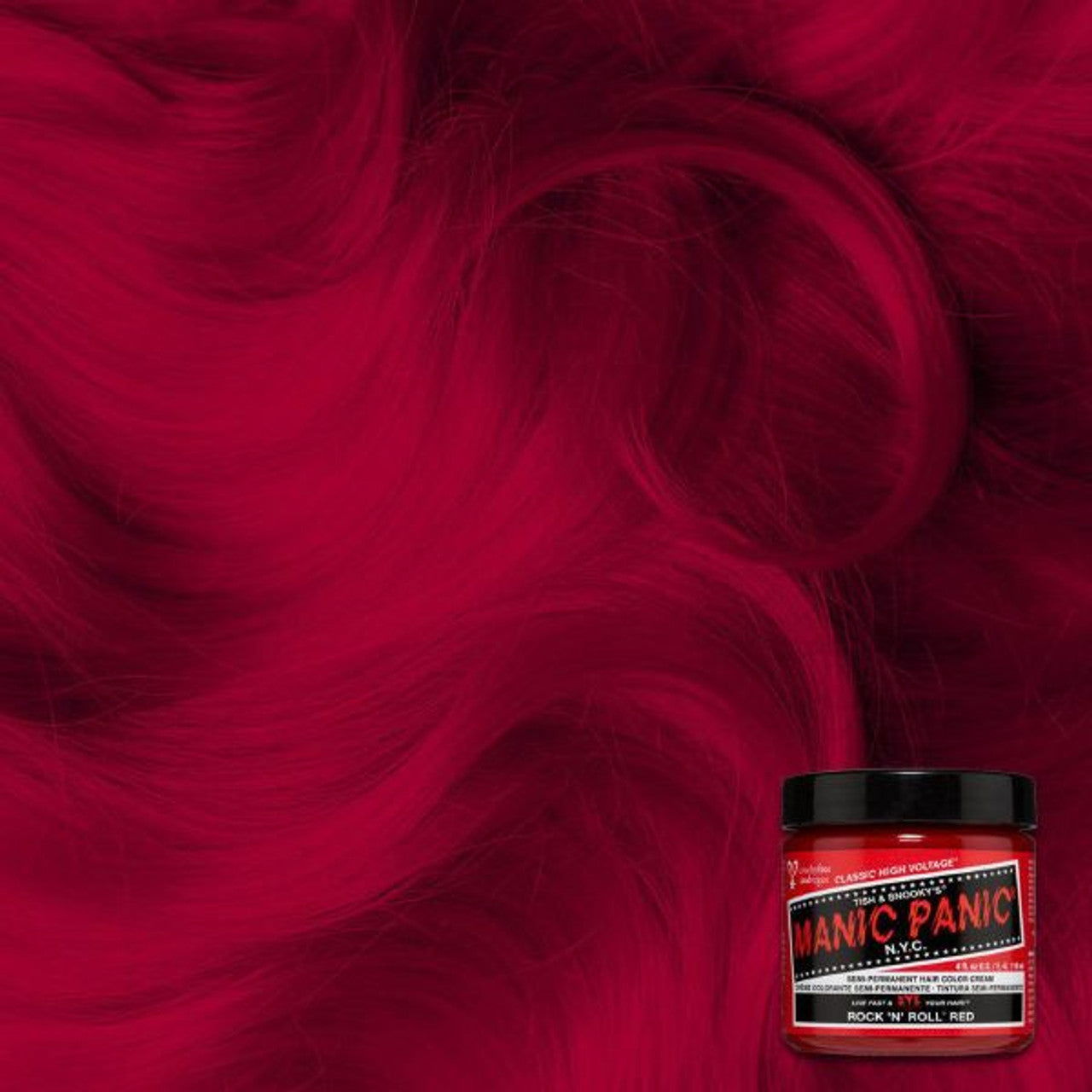 Manic Panic Classic hair dye jar in Rock N Roll Red