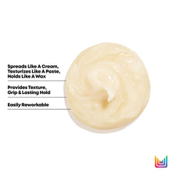 Matrix Over Achiever 3-in-1 hair styling cream, pale cream texture sample
