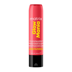 Matrix Glow Mania hair conditioner bottle, pink/red with black cap, 300 ml