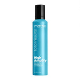 Blue hair foam mousse bottle with black cap, Matrix High Amplify 235g.