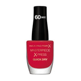 Nail polish bottle in red quick-dry shade, 60 sec cap