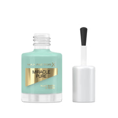 Max Factor nail polish bottle with brush, light blue-green Moonstone 840