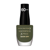 Nail polish bottle, Max Factor Xpress Quick Dry, shade 600, pine green