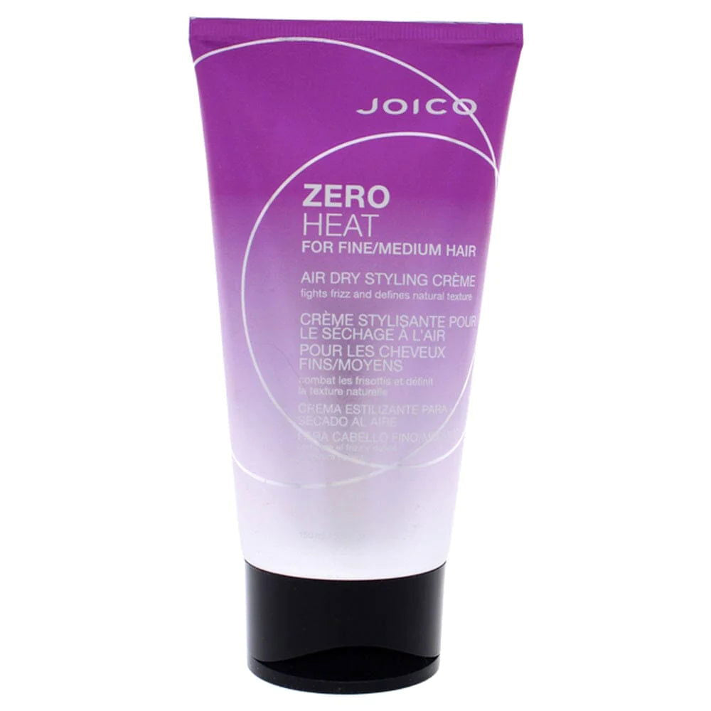 Joico Zero Heat air-dry styling creme tube, purple and white, for fine/medium hair