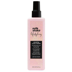 Milk_shake styling spray bottle, pink with black pump, 200 ml