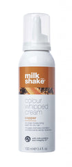 Hair colour whipped cream bottle, copper shade, 100 ml, white cap