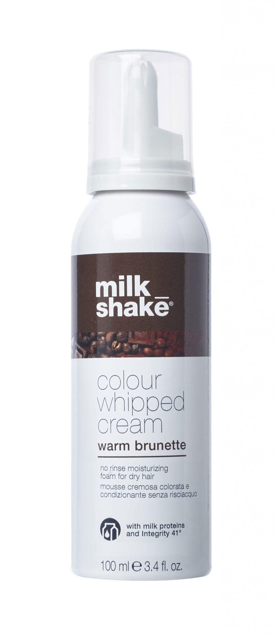 Colour whipped cream bottle, warm brunette shade, 100 ml