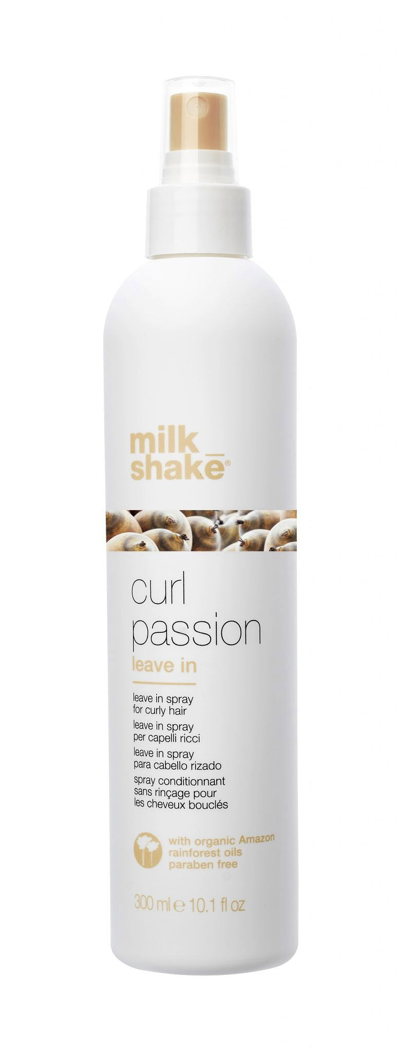 Milk_shake curl passion leave-in conditioner bottle with pump, 300 ml, white bottle
