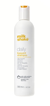 Milk Shake daily frequent shampoo bottle, white 300 ml with gold cap