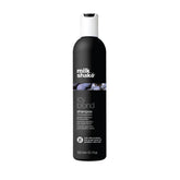 Milk_shake Icy Blond shampoo bottle, 300 ml, black with white cap