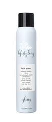 Hair shine spray bottle, white with black cap, 200 ml