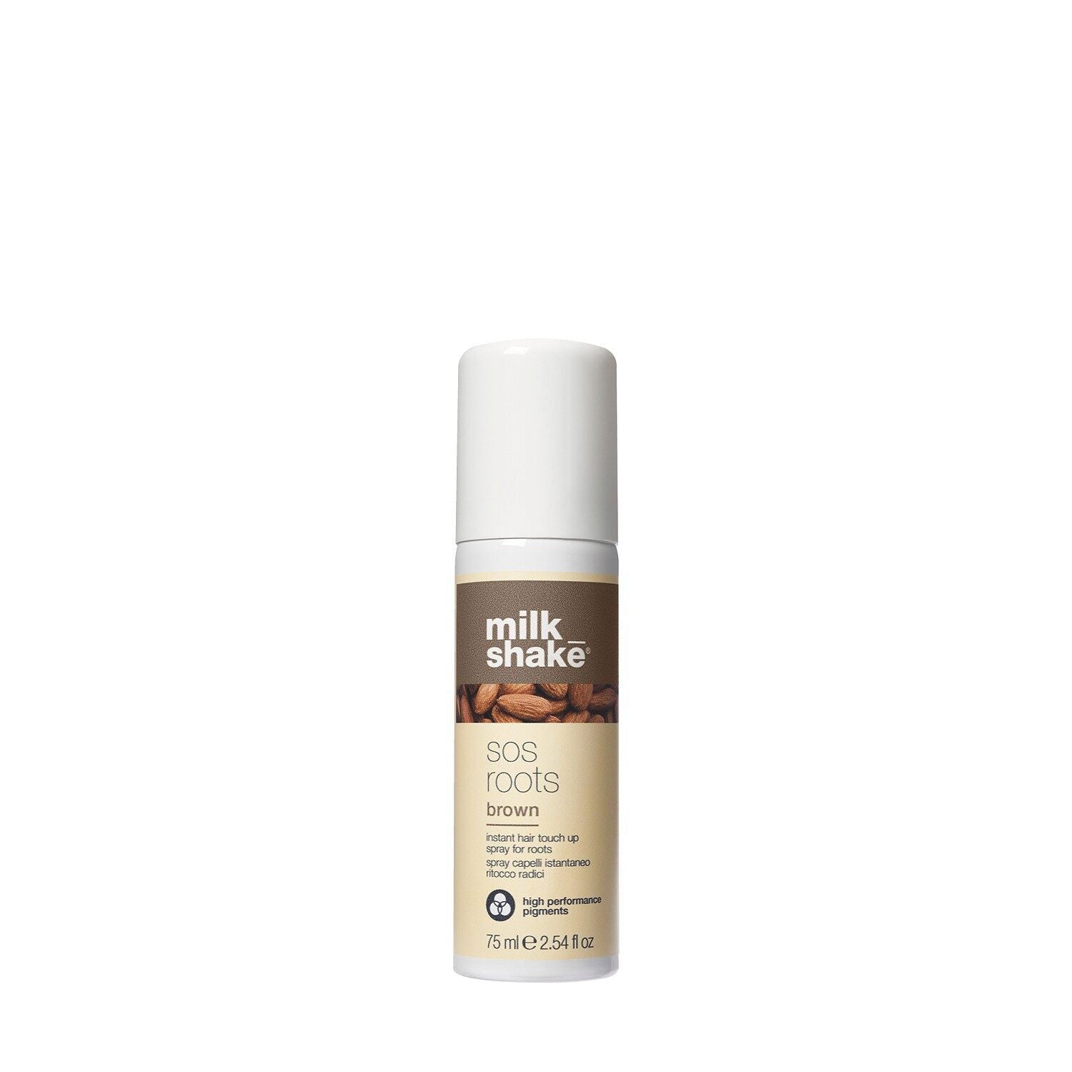 Hair care spray bottle with white cap, SOS Roots Brown, 75 ml