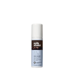 Hair spray bottle, SOS Roots dark brown 75 ml, with milk_shake label