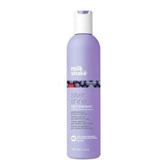 Milk_shake Silver Shine light shampoo bottle, purple with silver cap