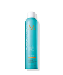 Moroccanoil Luminous Hair Spray STRONG bottle, teal with white cap