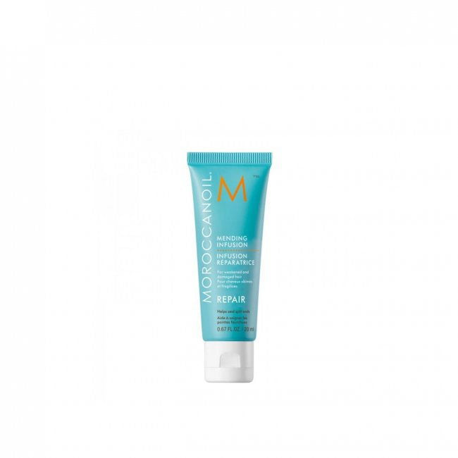 Moroccanoil mending infusion hair repair tube with turquoise cap