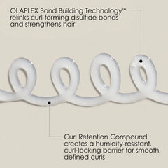 Olaplex No.10 bond shaper gel curl-retention compound swirl graphic