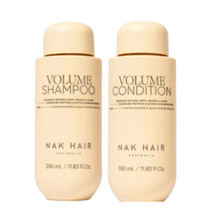 Volume shampoo and conditioner bundle, 350 ml bottles with pump, front view