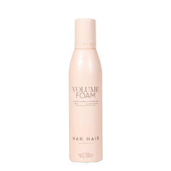 NAK hair Volume Foam bottle with light pink pump and label