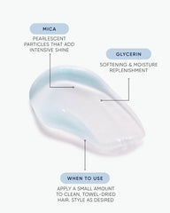 How-to usage graphic with blue-white gel and callouts; apply small amount